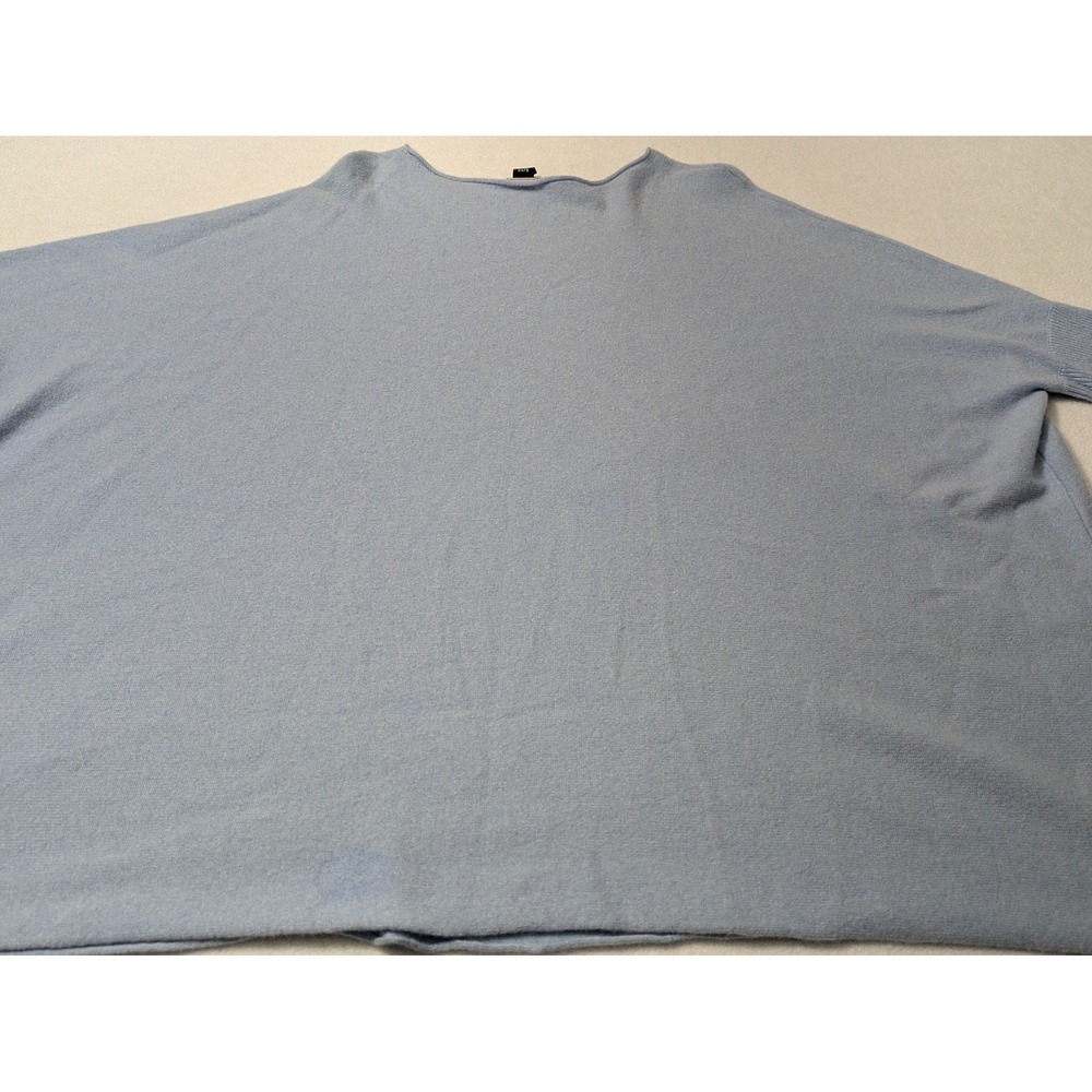 Chicos Black Label 100% Cashmere Tunic Sweater Baby Blue S/M Swingy‎